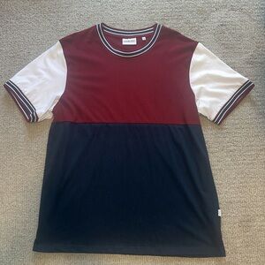 Colorblock T-Shirt in Red and Black